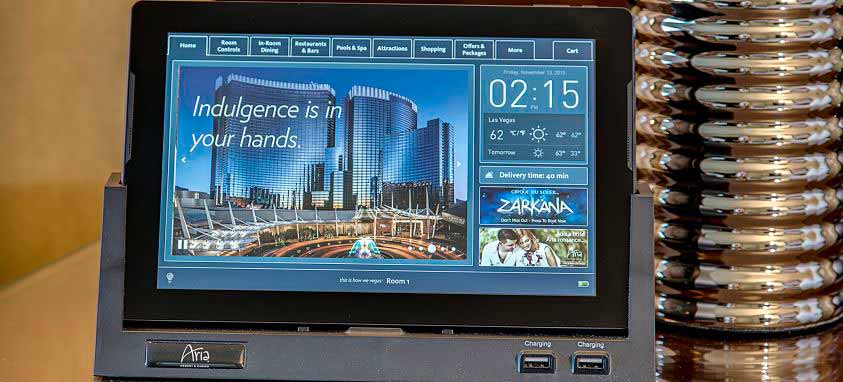 Crave tablets are available in all 4,004 ARIA guestrooms
