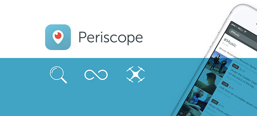 periscope live stream from drones