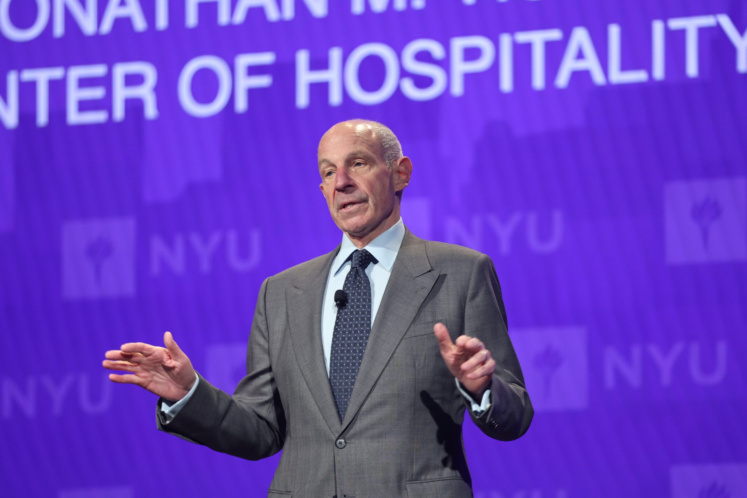 Jonathan M. Tisch makes his opening remarks.