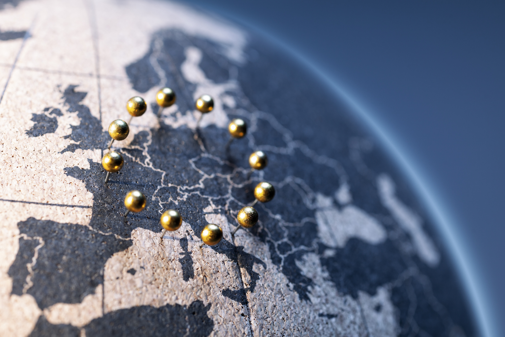 european side of globe