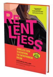 cover of "relentless" book by natasha miller