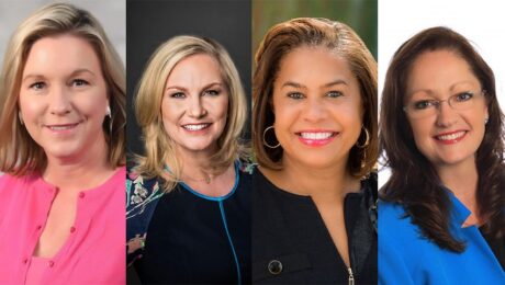 headshot from left to right of cathy nelson, casandra matej, julie coker and tammy blount-canavan