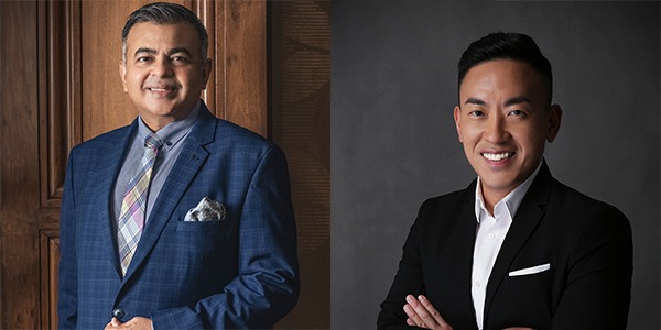 image of jit bose on left and james koh on right