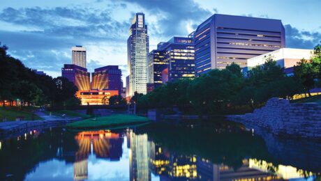 omaha, nebraska at night