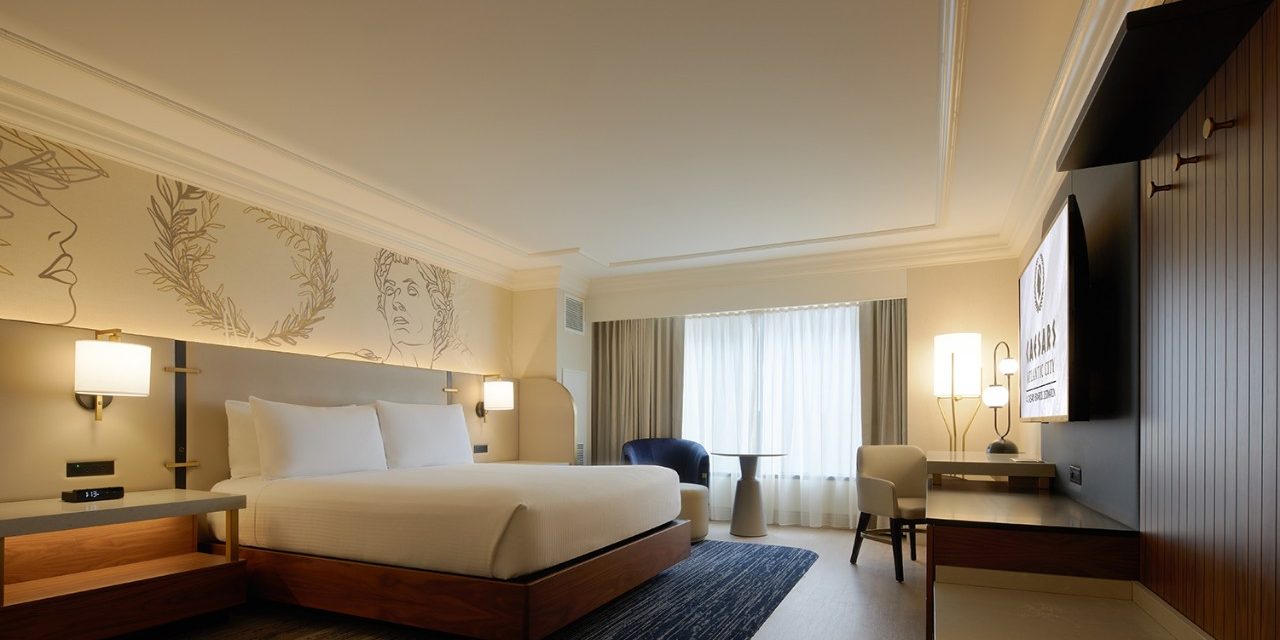 guest room in Caesars Atlantic City