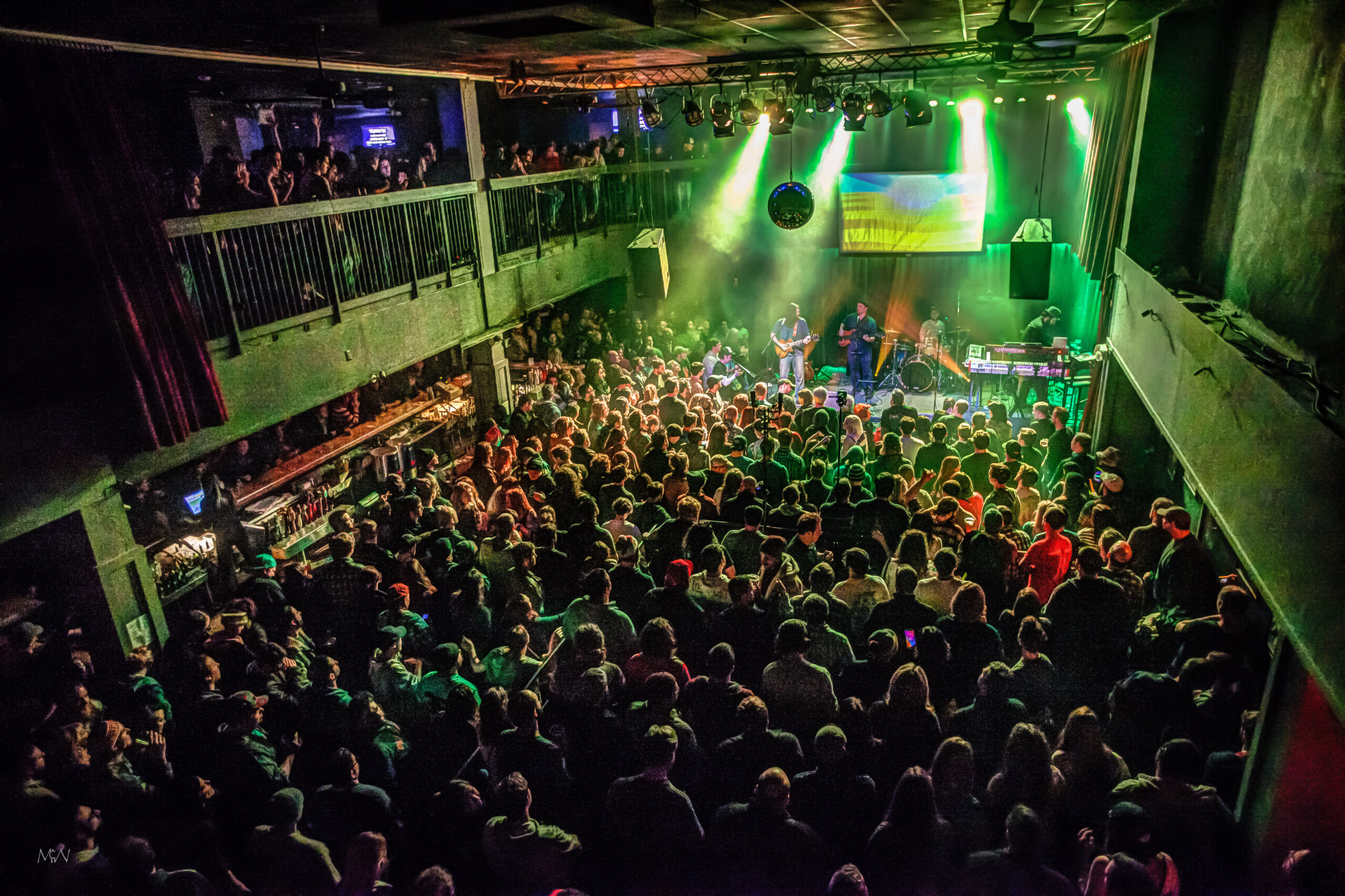 band playing for a full room at Ardmore Music Hall, Ardmore