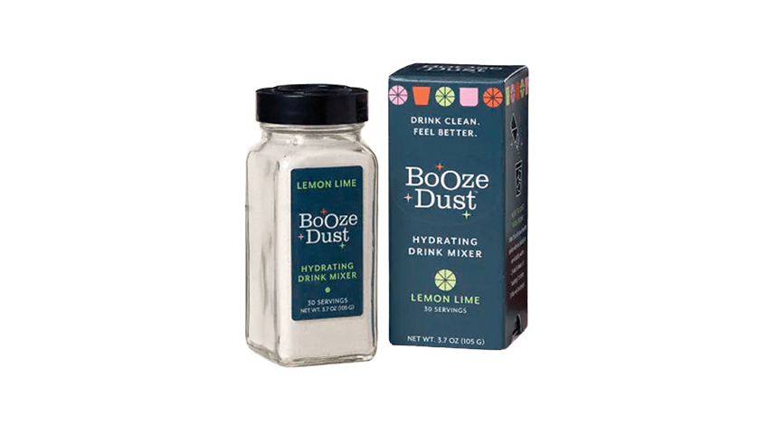 small bottle of booze dust