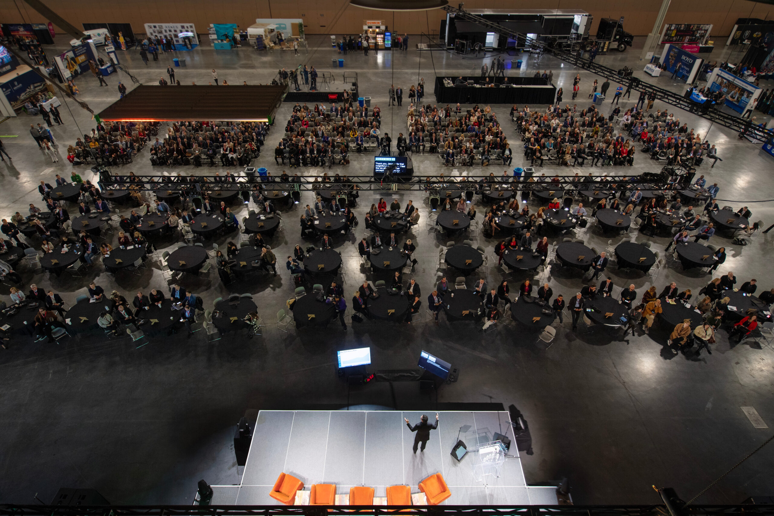 aerial view of preview las vegas in las vegas convention center's west hall in Nevada (Sam Morris, LVCVA Archive)