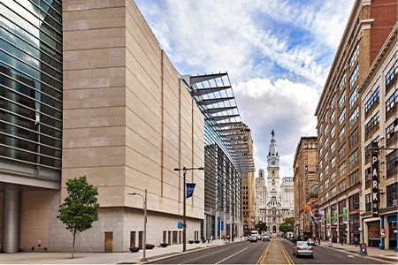 exterior of pennsylvania convention center on broad street