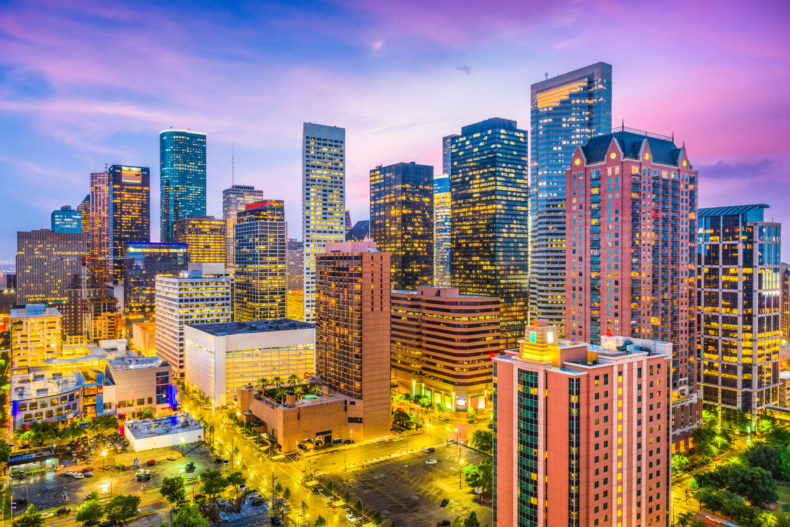 aerial view of houston, texas
