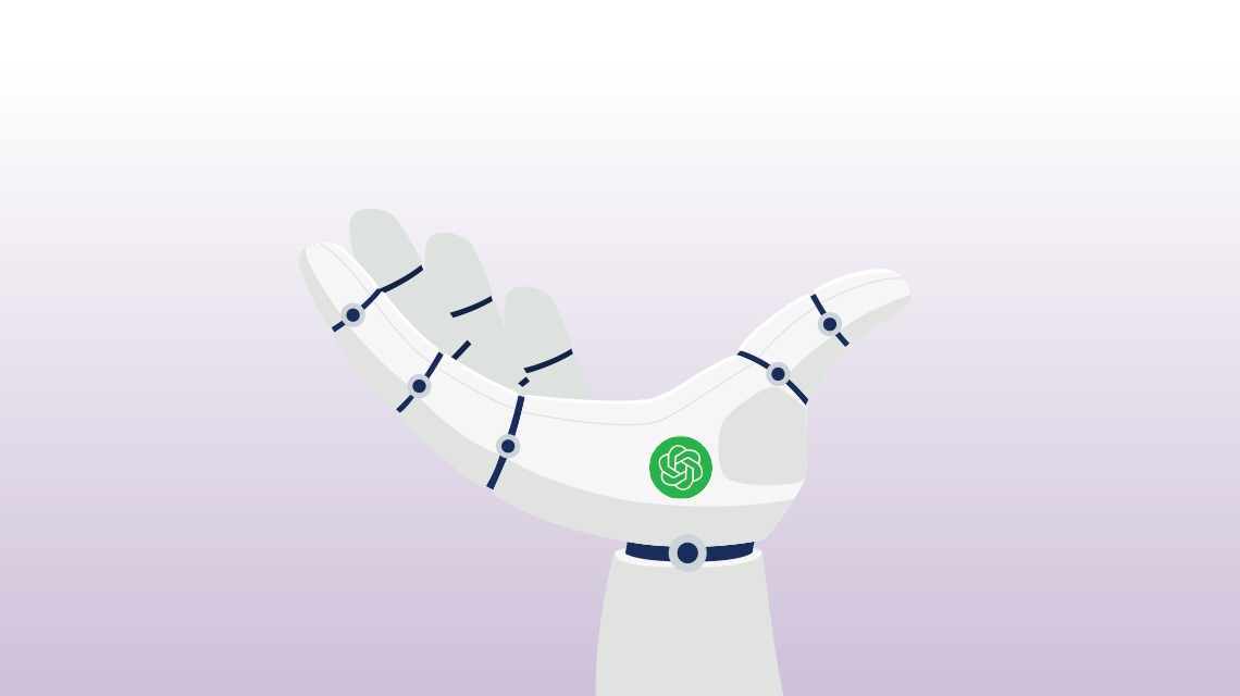 opened robotic hand