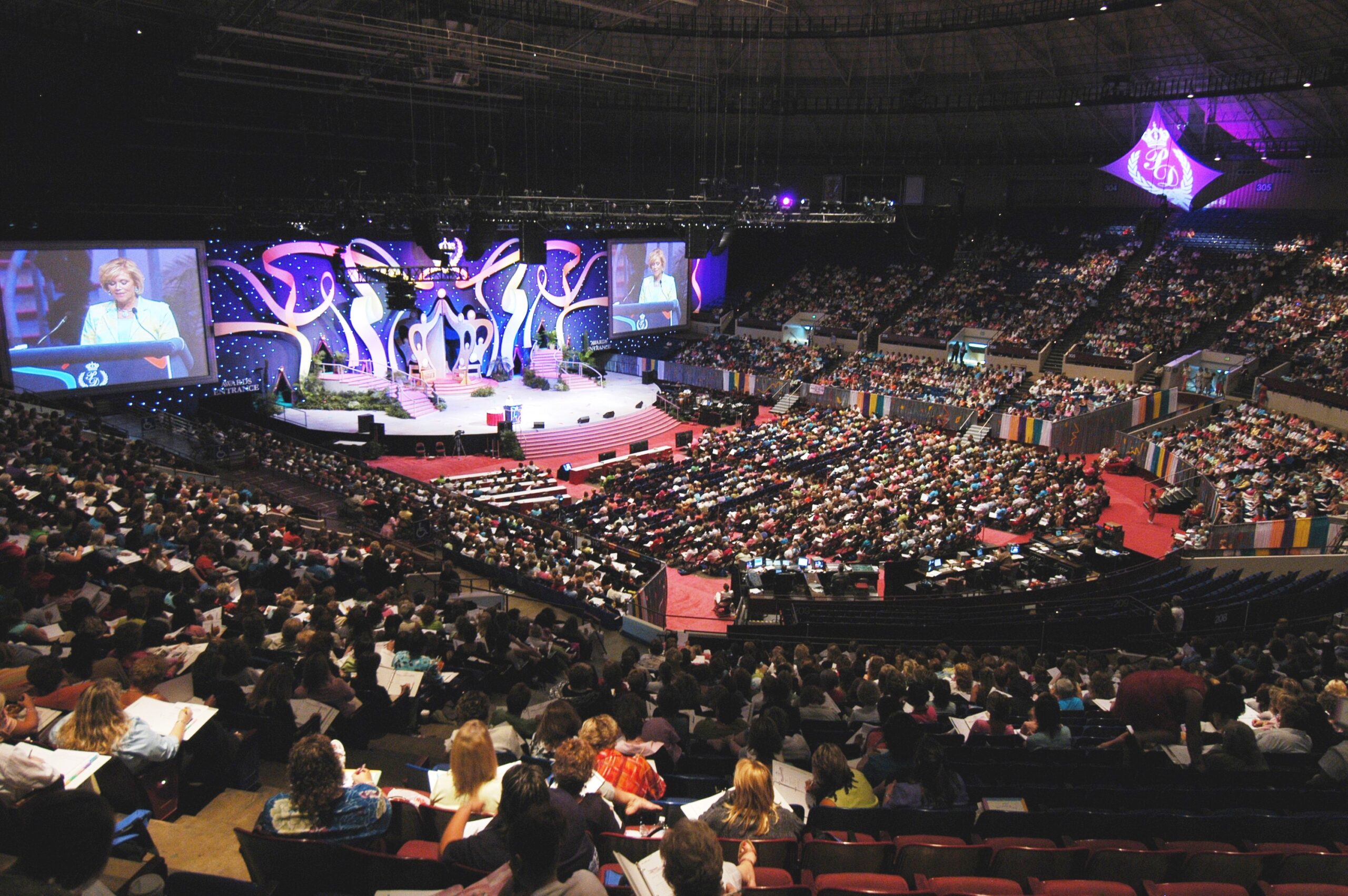 view from top seats at fort worth convention center