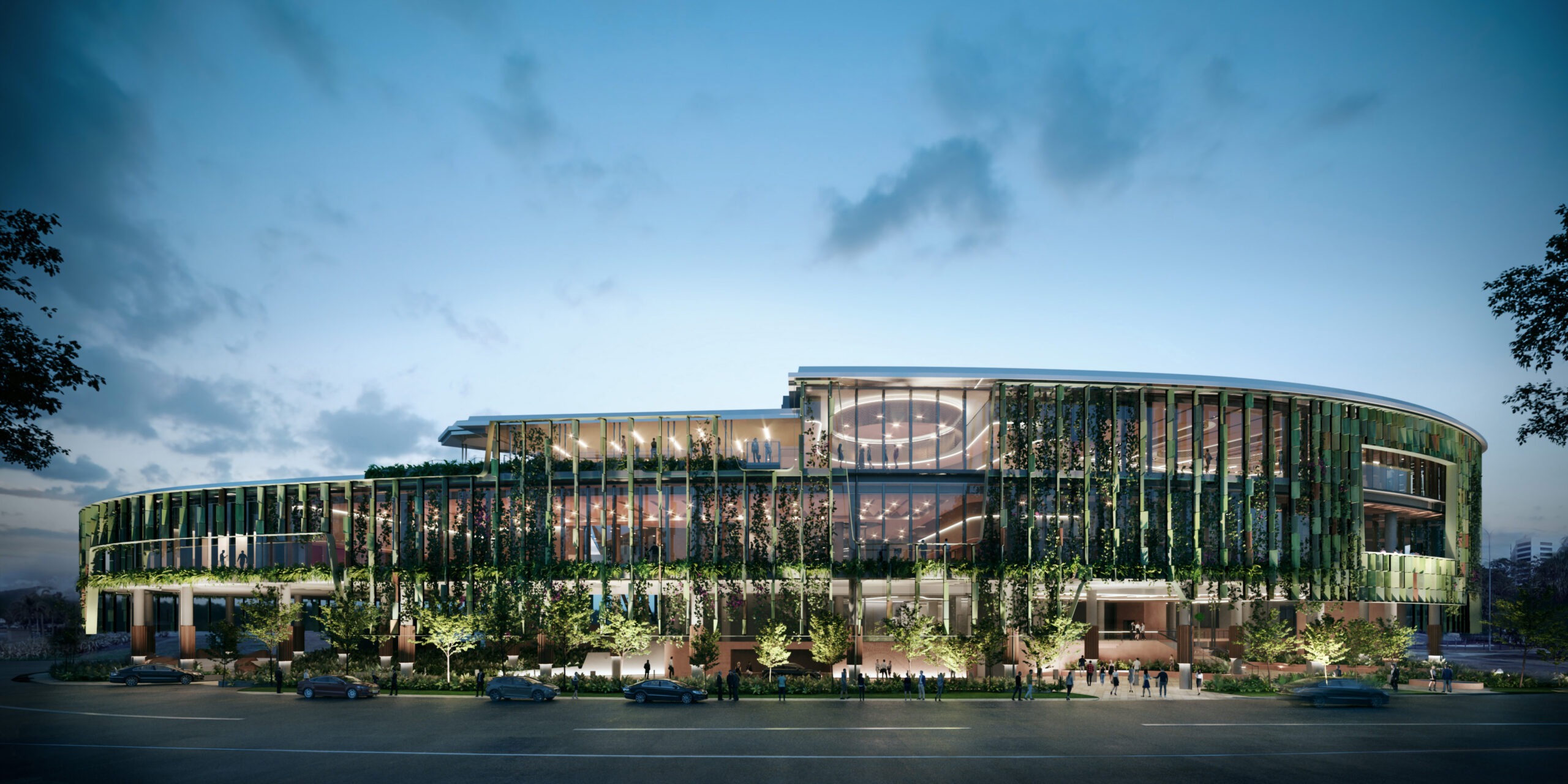 The exterior of the Cairns Convention Center