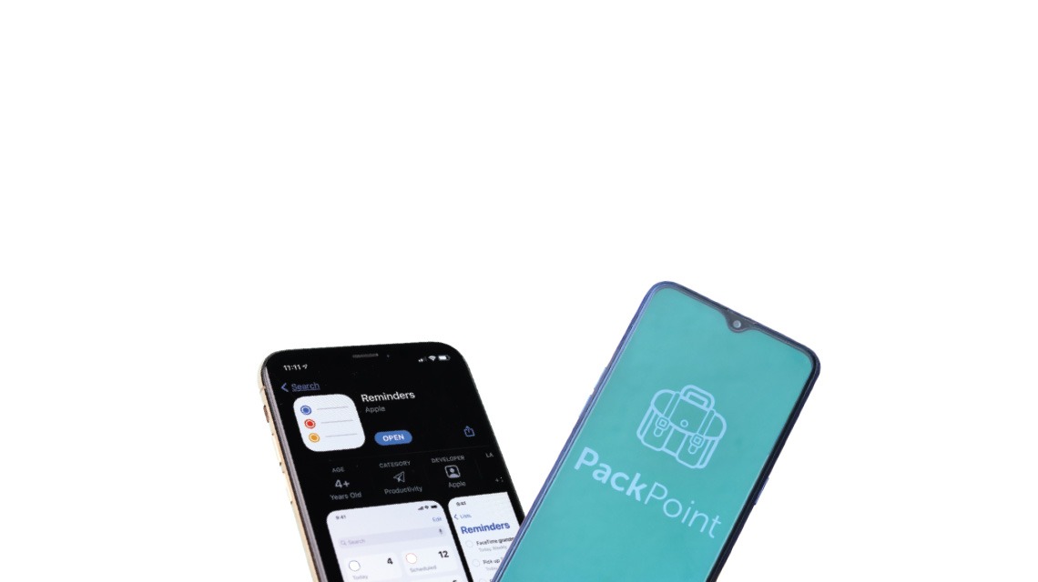 two smartphones