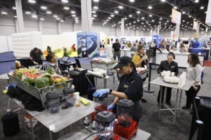 Sustainable food vendors at IMEX 2022