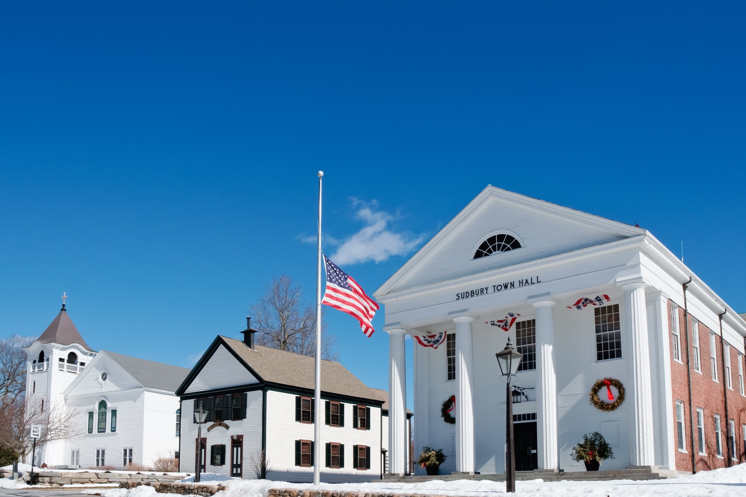 white building