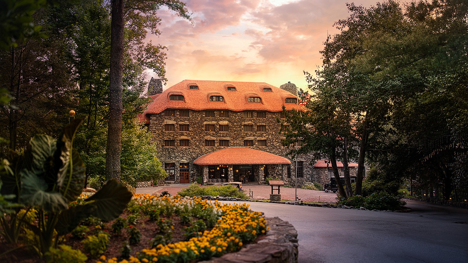 The Omni Grove Park Inn exterior for Halloween meetings