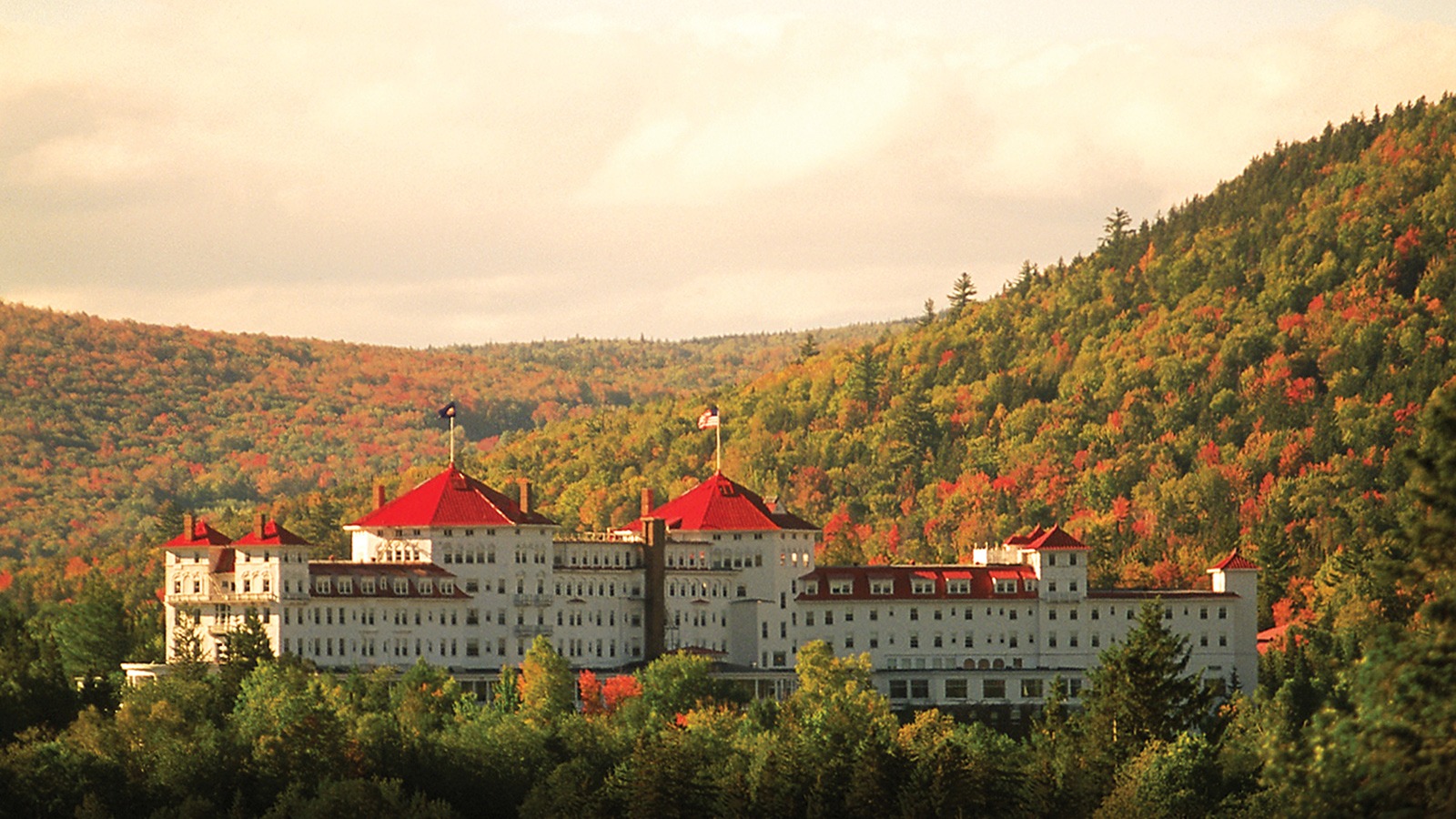 The Omni Mount Washington Resort exterior for Halloween meetings
