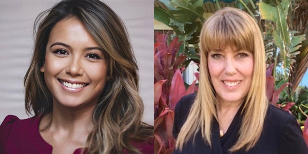 Smart Moves Headshots of Jaye Moreau, catering sales and service manager (left) and Beth Haddock, destination wedding and sales manager (right) at Koloa Landing Resort