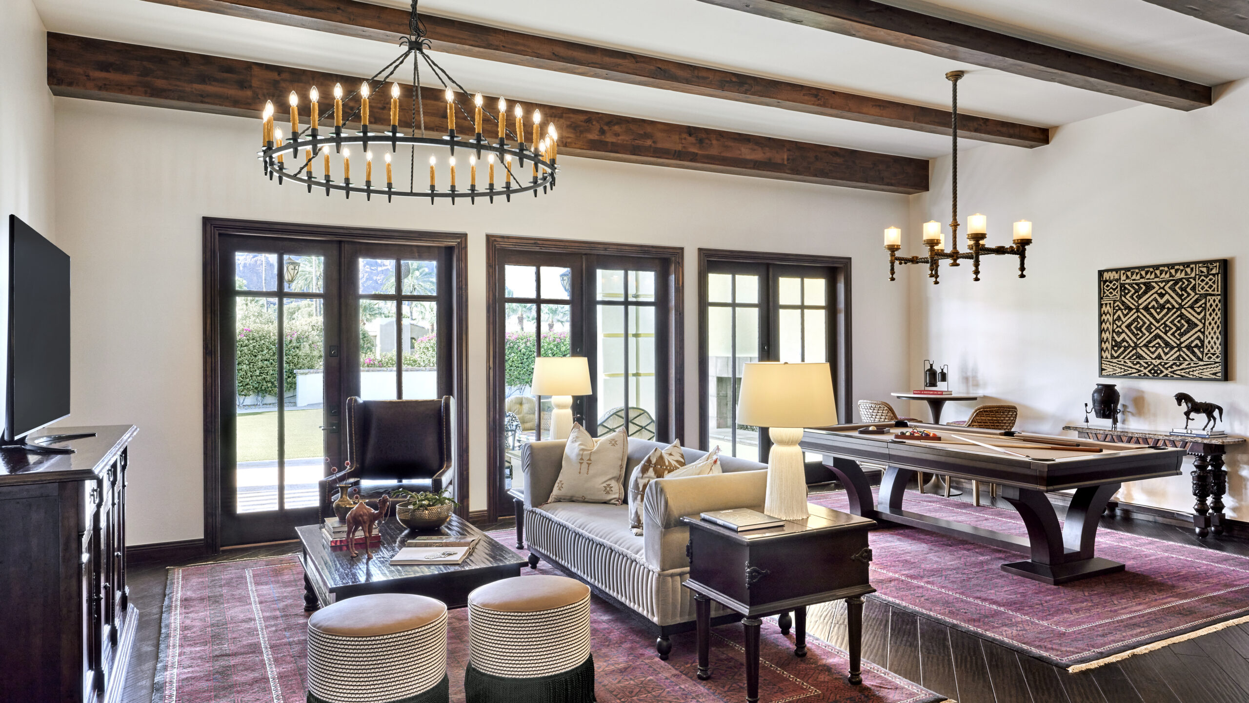 A guest suite living room at Omni Scottsdale Resort & Spa at Montelucia
