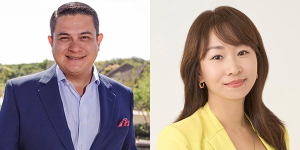 Headshots of Rafael Torres, general manager (left) and Jamie Choi, director of sales and marketing (right) at 'Alohilani Resort Waikiki Beach