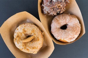 three donuts