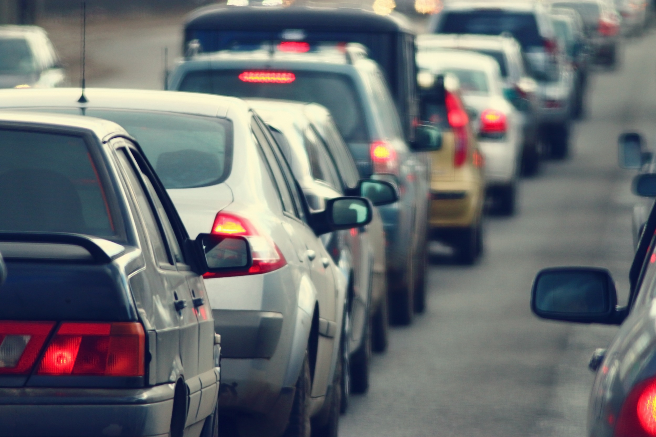 cars in traffic