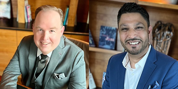 Headshots of Chris Jacoby and Mohammed Khan, Grand Hyatt Seattle