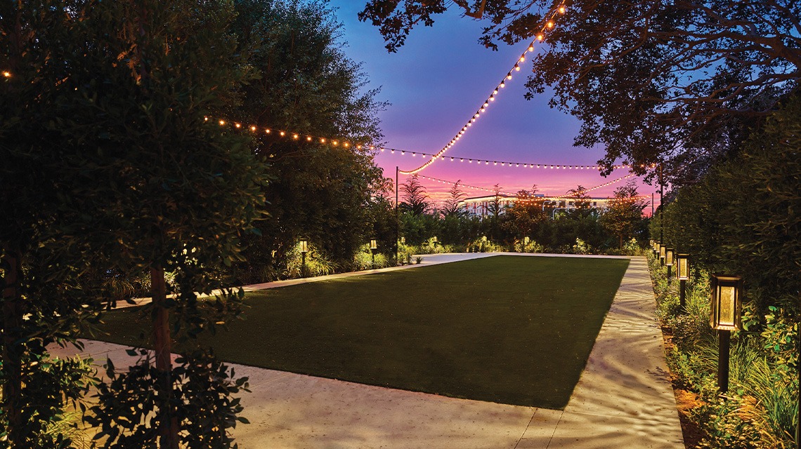 large lawn