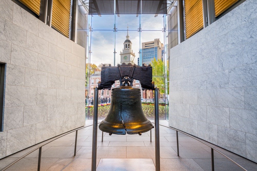 large bell statue