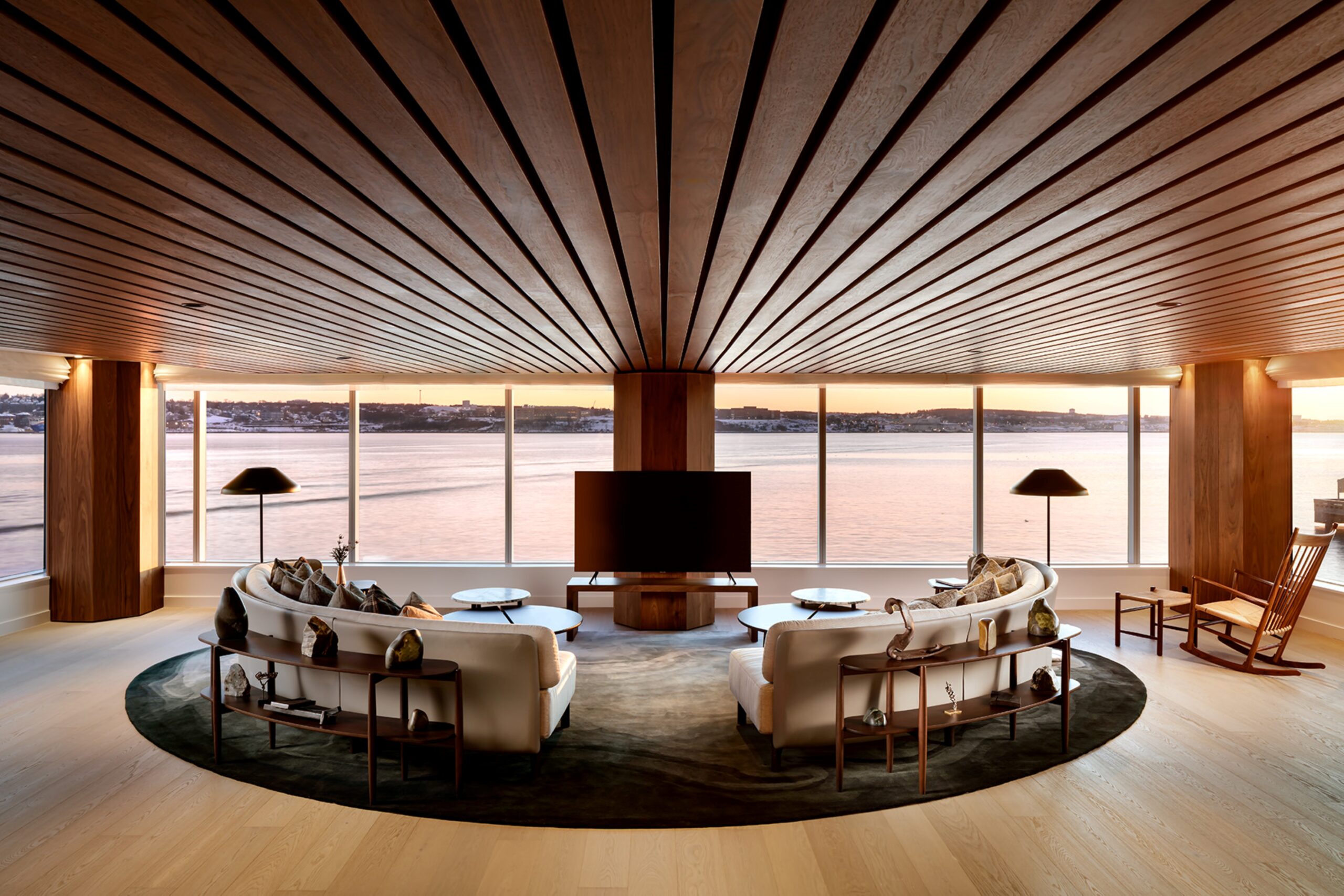 hotel suite with ocean view