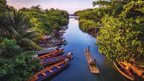person rowing on river