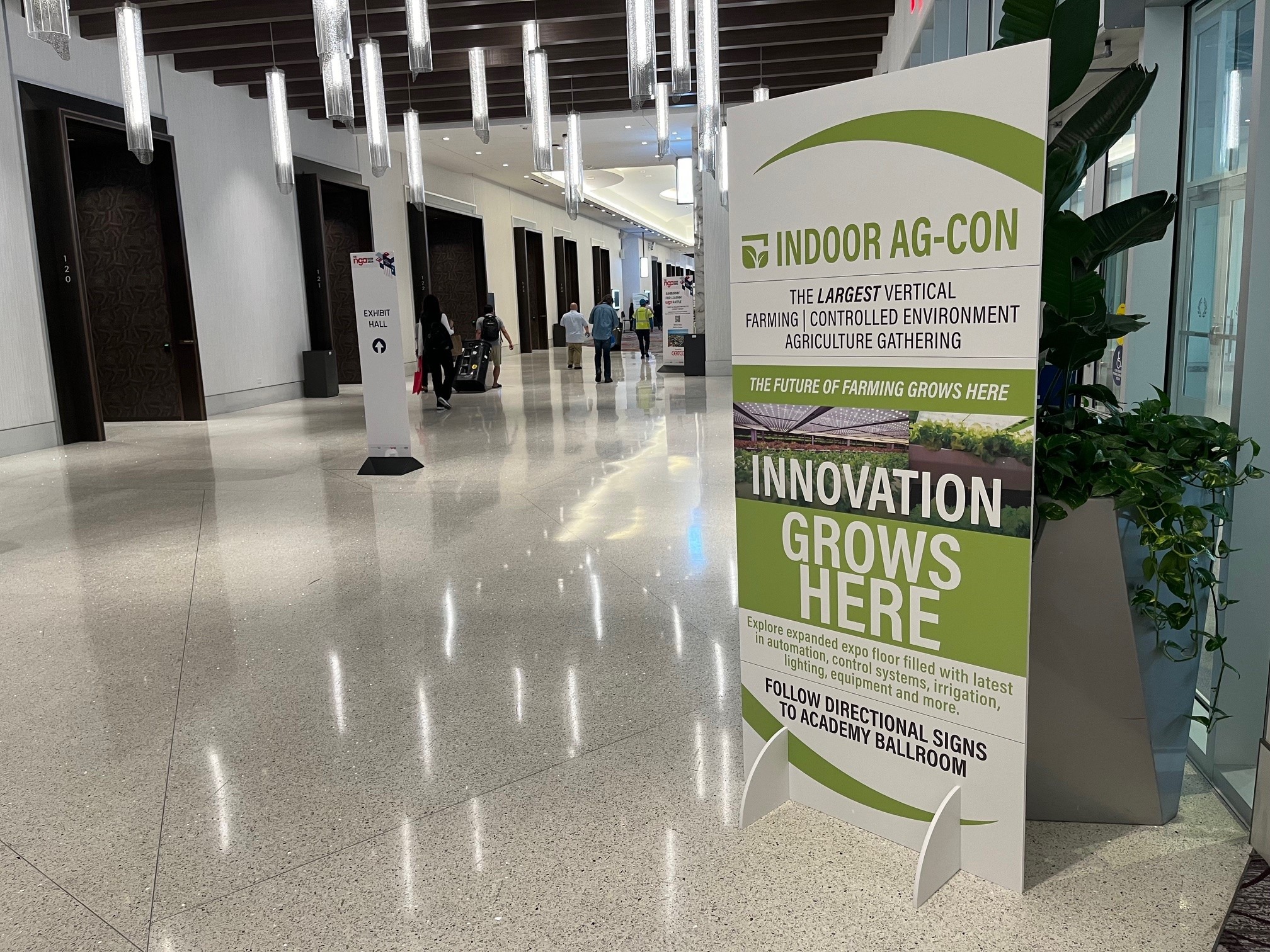 signage that reads "indoor ag"