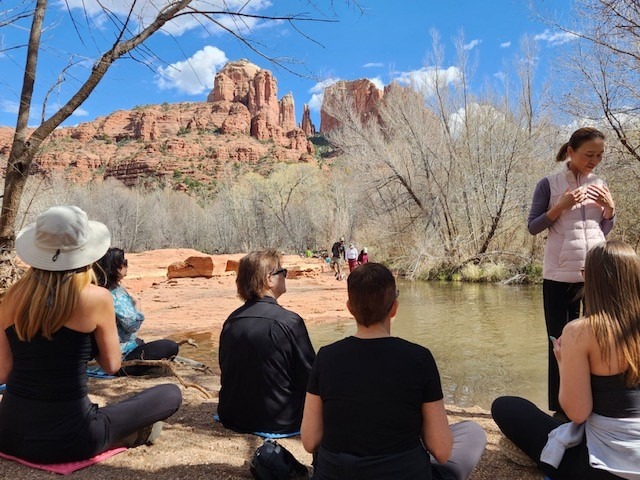 people sitting together in park