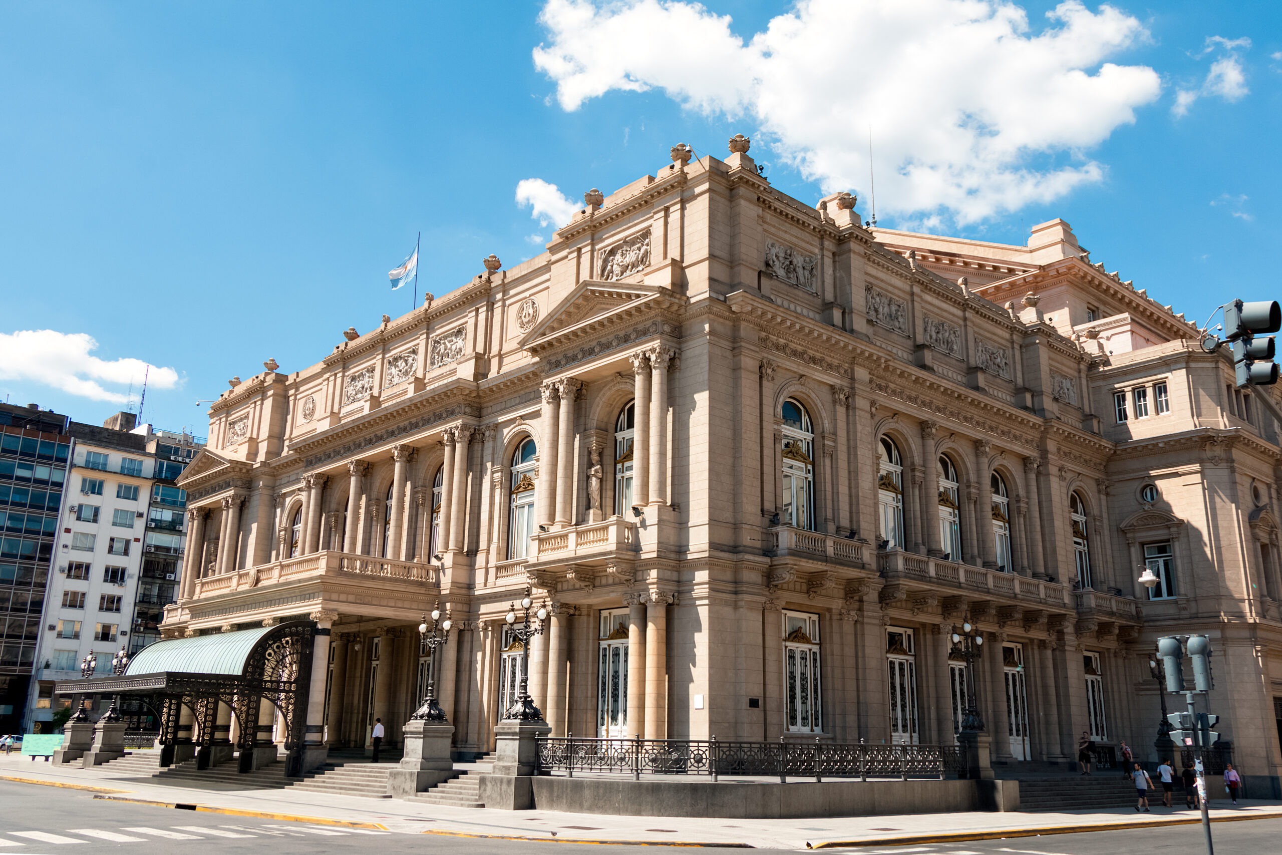 wideshot of old style building