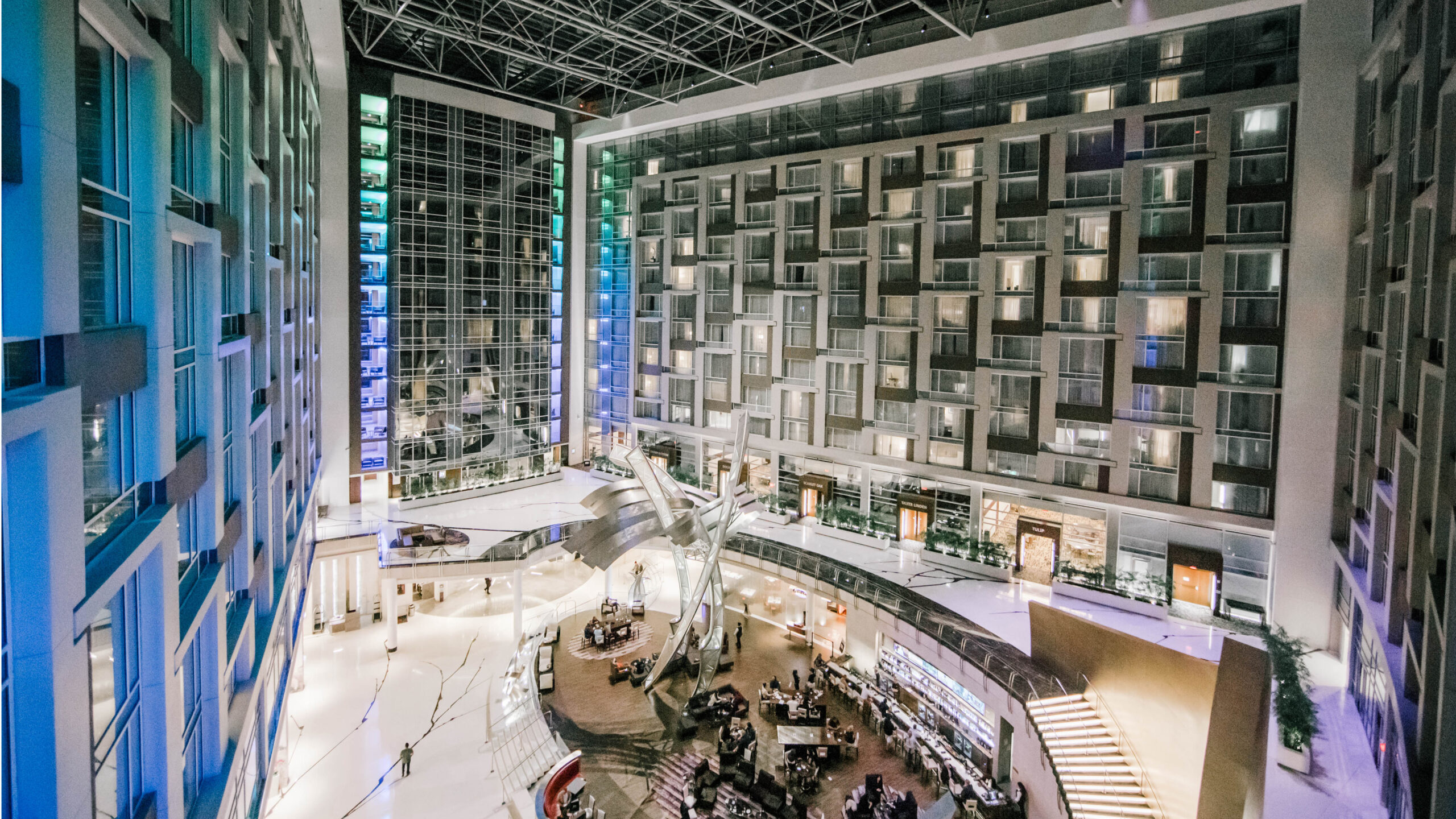 Marriott Marquis Washington DC aerial view for Smart Moves sustainability concierge feature image