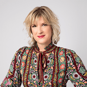 Headshot of Rachel Bandarenko, executive vice president of creative and strategic growth, MGME