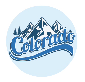 illustration of mountains on light blue background