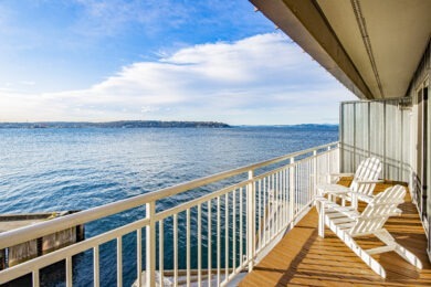 Ocean View from Balcony of The Edgewater Hotel guest room
