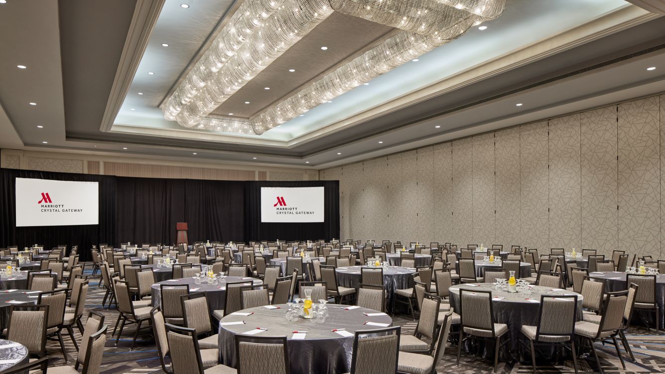 ballroom at Crystal Gateway Marriott