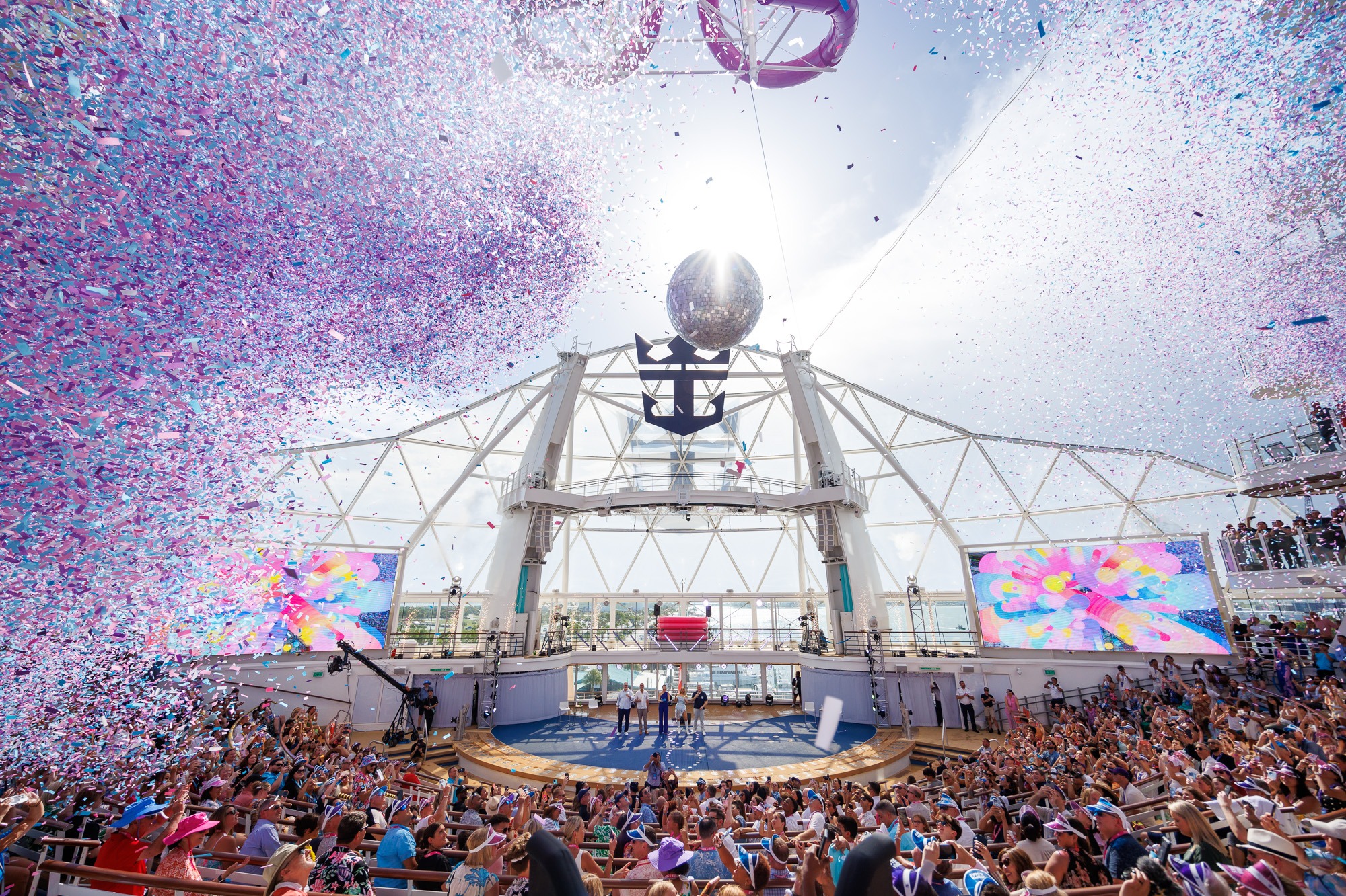 Utopia of the Seas naming ceremony
