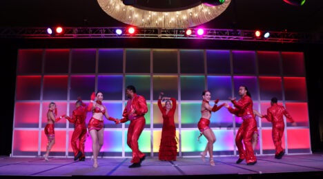 Salsa dancers at opening keynote DIAC24
