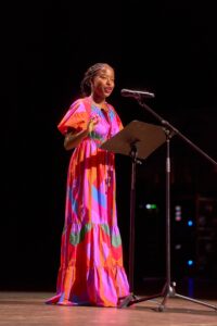 Amanda Gorman speaking at ASAE Annual 2024