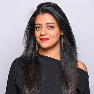 Shweta Sharma wearing black long sleeve shirt