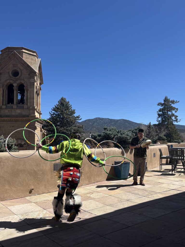 Hoop Dance performance at Smart Meetings wellness experience