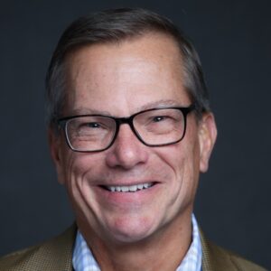 Glenn Hansen wearing glasses