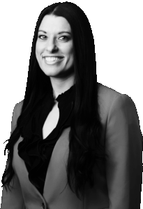 Black and white image of Lisa Kaszubski