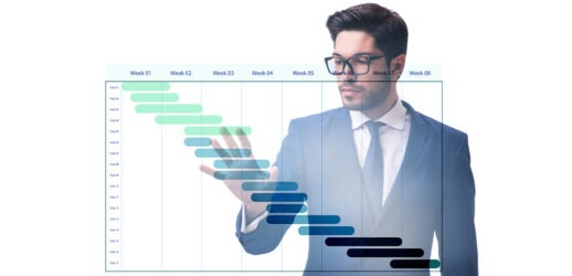 Man looking at schedule