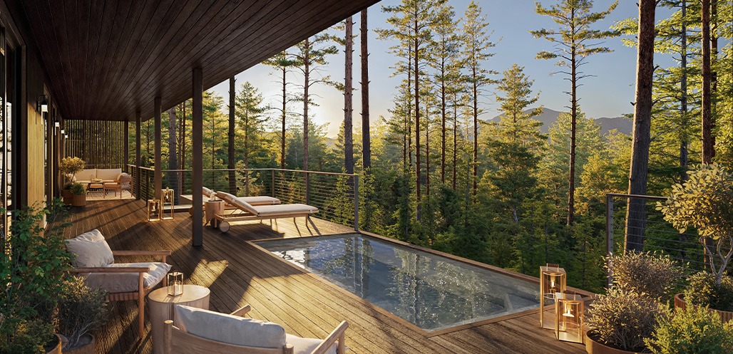 Rosewood Residences Calistoga pool