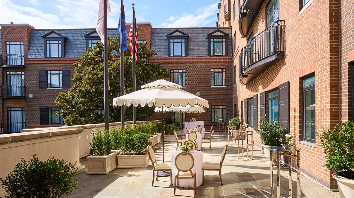 The Charleston Place outdoor space